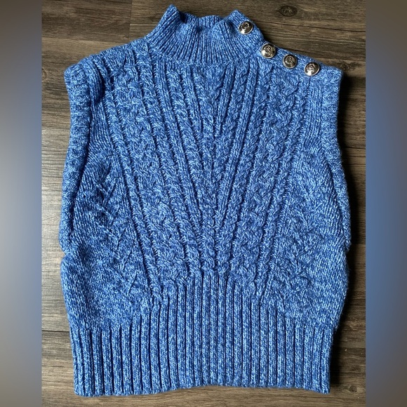 Talbots Women’s Blue Knit Vest Size S - Picture 7 of 7